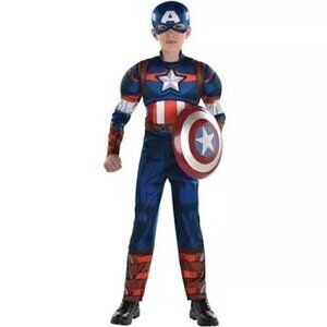 Marvel Captain American Halloween, Dress Up Costume Child 8-10
